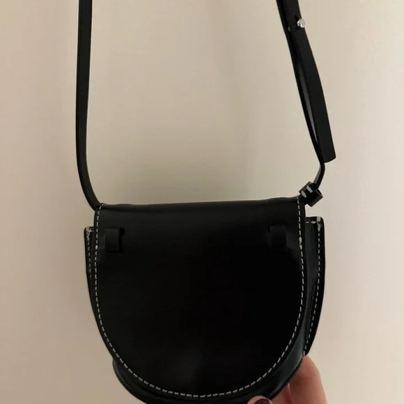 GANNI Recycled Leather Mini Cross Body Purse - Picture 4 of 6